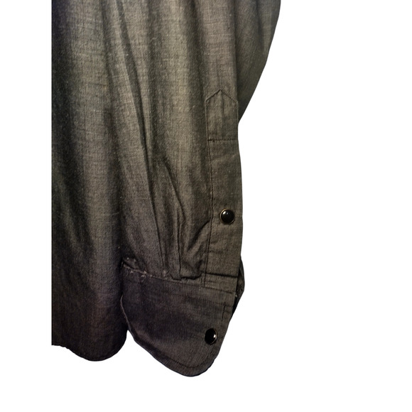 Beverly Hills Polo Club Mens Black Casual Button Down Dress Shirt Size XL - Picture 5 of 7